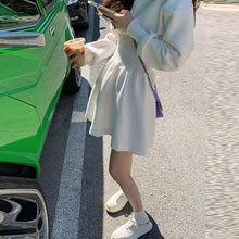 Load image into Gallery viewer, White Short Skirt Summer Photo Beautiful Skirt Korean Seaside Holiday Dress 2021 Spring Sweater Dress Thin