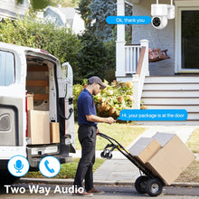 Load image into Gallery viewer, WiFi PTZ Camera Outdoor Wireless Solar IP Camera 4MP HD Built-in Battery Video Surveillance Camera Long Time Standby iCsee APP