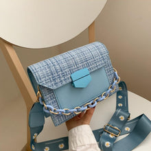 Load image into Gallery viewer, Wide Strap Shoulder Bags for Women 2020 Designer Lady Handbags and Purses Fashion Chain Messenger Crossbody Bags