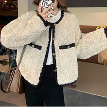 Load image into Gallery viewer, Winter Kawaii Warm Fur Coat Women Korean Fashion Patchwork Mohair Overcoat Female High Street Casual Designer Fleece Jacket 2021