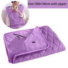 Load image into Gallery viewer, Winter Warm Electric Large Blanket 5V Usb Heating Blanket Powered By Power Bank Bed Warmer Usb Heated Body Heater Shawl Blanket