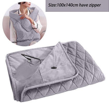 Load image into Gallery viewer, Winter Warm Electric Large Blanket 5V Usb Heating Blanket Powered By Power Bank Bed Warmer Usb Heated Body Heater Shawl Blanket