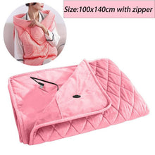 Load image into Gallery viewer, Winter Warm Electric Large Blanket 5V Usb Heating Blanket Powered By Power Bank Bed Warmer Usb Heated Body Heater Shawl Blanket