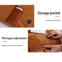 Load image into Gallery viewer, Winter Warm Electric Large Blanket 5V Usb Heating Blanket Powered By Power Bank Bed Warmer Usb Heated Body Heater Shawl Blanket