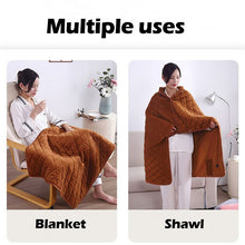Load image into Gallery viewer, Winter Warm Electric Large Blanket 5V Usb Heating Blanket Powered By Power Bank Bed Warmer Usb Heated Body Heater Shawl Blanket