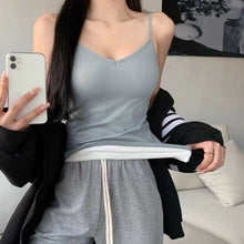 Load image into Gallery viewer, Winter Warm Velvet Vest for Women Thermal Underwear Solid Color Slim Cozy Camisole Thicken Sling Vest Top Bottoming Clothing New