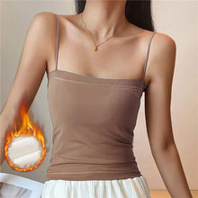 Load image into Gallery viewer, Winter Warm Velvet Vest for Women Thermal Underwear Solid Color Slim Cozy Camisole Thicken Sling Vest Top Bottoming Clothing New