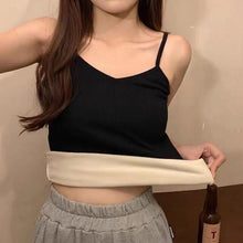 Load image into Gallery viewer, Winter Warm Velvet Vest for Women Thermal Underwear Solid Color Slim Cozy Camisole Thicken Sling Vest Top Bottoming Clothing New