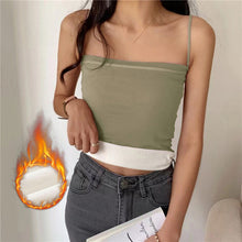 Load image into Gallery viewer, Winter Warm Velvet Vest for Women Thermal Underwear Solid Color Slim Cozy Camisole Thicken Sling Vest Top Bottoming Clothing New