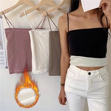 Load image into Gallery viewer, Winter Warm Velvet Vest for Women Thermal Underwear Solid Color Slim Cozy Camisole Thicken Sling Vest Top Bottoming Clothing New
