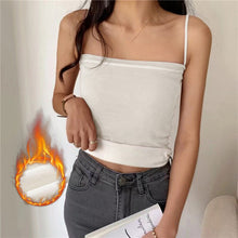 Load image into Gallery viewer, Winter Warm Velvet Vest for Women Thermal Underwear Solid Color Slim Cozy Camisole Thicken Sling Vest Top Bottoming Clothing New