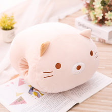 Load image into Gallery viewer, Winter hand warmer pillow plush toys cute animals hand in hand to cover the office nap pillow men and women gifts