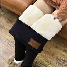 Load image into Gallery viewer, Winter leggings Women Plus Velvet High Waist Warm Legging Pants Femme Slim Pencil Black Thick Legging