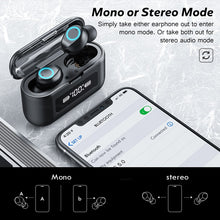 Load image into Gallery viewer, Wireless Bluetooth Earphone with Microphone Sports Waterproof Wireless Headphones Headsets Touch Control Music Earbuds For Phone