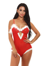 Load image into Gallery viewer, Woman Underwear Sexy Lingerie Set Sexy Christmas Festival Bowknot Wireless Lace Cosplay Exotic Adult Underwear