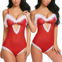 Load image into Gallery viewer, Woman Underwear Sexy Lingerie Set Sexy Christmas Festival Bowknot Wireless Lace Cosplay Exotic Adult Underwear