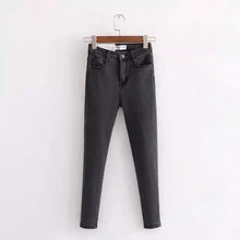 Load image into Gallery viewer, Woman jeans European and American skinny stretch jeans Slim high street fashion pencil pants jeggings jeans for women high waist