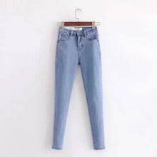Load image into Gallery viewer, Woman jeans European and American skinny stretch jeans Slim high street fashion pencil pants jeggings jeans for women high waist