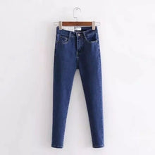 Load image into Gallery viewer, Woman jeans European and American skinny stretch jeans Slim high street fashion pencil pants jeggings jeans for women high waist