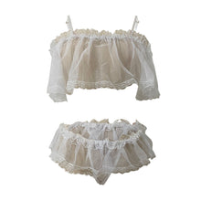 Load image into Gallery viewer, Women 2PC Sexy Babydoll Mesh Lingerie Sexy Fashion Sexy Underwear Suits Lingerie Underwear Sleepwear Pajamas 2pack Chain Linked