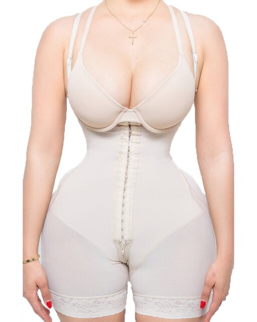 Women Anti-Cellulite Body Shaper Fajas Colombiana Hourglass Girdle Open Bust Bodysuit Butt Lifter Waist Trainer Corset Skims