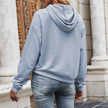 Load image into Gallery viewer, Women Autumn Hoodies Solid Korean Version Loose Long-sleeved Hooded Female Harajuku Chic Sweatshirt Tracksuit Sports 2021 Winter