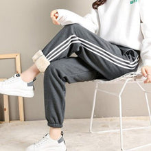 Load image into Gallery viewer, Women Autumn Winter Warm Harem Pants Thick Fleece Long Trousers Female Sport Pants Solid Casual Sweatpants Streetwear