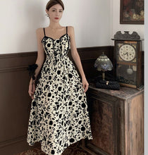 Load image into Gallery viewer, Women Boho Print Strap Dress 2021 Summer Vintage Sexy Strapless High Waist Casual Beach A-Line Long Dresses Females
