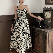 Load image into Gallery viewer, Women Boho Print Strap Dress 2021 Summer Vintage Sexy Strapless High Waist Casual Beach A-Line Long Dresses Females