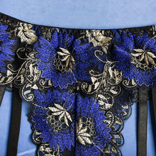 Load image into Gallery viewer, Women Bra and Brief Sets Sexy Lingerie Underwear Exotic Costumes Underwear Perspective Bra Mesh Embroidery Porn Erotic Sets