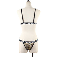 Load image into Gallery viewer, Women Camouflage Lingerie Set Exotic Underwear Leopard Letters Printed Bra Panties Sets Sexy Nightwear Lenceria Para Mujer