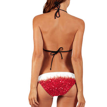 Load image into Gallery viewer, Women Christmas Swimwear Swimsuit Sexy Bikini Halter Neck Push Up Bikini Set Bathing Suit Women Print Beachwear Biquini 2Pcs