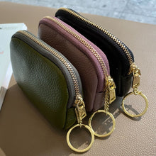 Load image into Gallery viewer, Women Clutch Coin Purse Fashion Simple Genuine Leather Short Wallet Card Holder Organizer Bags Mini Zipper Cute Money Bags