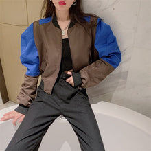 Load image into Gallery viewer, Women Coats &amp;Jacket High Street Hip Hop Baseball Uniform Street Casual Outerwear Loose Sports Top Fall Bomber Femme Coat Fashion