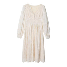 Load image into Gallery viewer, Women Dress For Girls Long-Sleeve Sexy Square Collar Gentle Sweet Chiffon Dresses Autumn Fashion Temperament Korean Dress Skirt