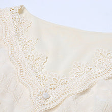 Load image into Gallery viewer, Women Dress For Girls Sexy V-Neck Gentle Sweet Lace Embroidery Dresses Fashion Autumn Long-Sleeve Temperament Korean Dress Skirt