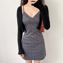 Load image into Gallery viewer, Women Dress Summer Print V-neck Tight-fitting Suspender Skirt Traf Women&#39;s Sweaters Sexy Fashion Small Floral Y2k Woman Dress