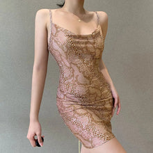 Load image into Gallery viewer, Women Dresses Pajamas For Women Snake Print Suspender Dress Hot Girl Sexy Lingerie Women&#39;S Sleepwear Night Dress Home Wear