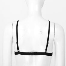 Load image into Gallery viewer, Women Erotic Lingerie Bras See Through Sheer Lace Adjustable Spaghetti Strap Wire-free Unlined Open Nipple Open Cups Bra Tops