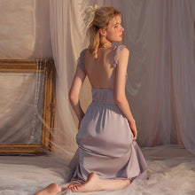 Load image into Gallery viewer, Women Evening Dress Long Robe Sexy Sleepwear Lace Night Dress See Through Victorian Nightgown Camisole Lingerie Sleep Tops 2023