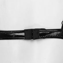 Load image into Gallery viewer, Women Female Lingerie Exotic Open Bras Sissy Sexy Leather Bowknot Nightwear Nipple Split Bralette Wire-free Unlined Bra Tops