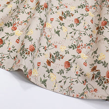 Load image into Gallery viewer, Women Floral Dress Fashion Korean Fairy Chiffon Long-Sleeve  Sexy V-Neck Dresses Fall Temperament Fashion Dress Long Skirt