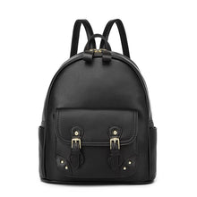 Load image into Gallery viewer, Women Genuine Leather Backpack Purse Female Shoulder Bag Fahion Travel Backpack Casual School College Book Bag For Girls