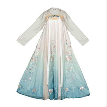Load image into Gallery viewer, Women Hanfu Chinese Ancient Tradition Wedding Gradation Blue Dress New Year Carnival Princess Costume Outfit For Lady Plus Size