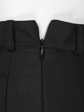 Load image into Gallery viewer, Women High Waist Mini Skirt Belted Chain Punk Gothic Streetwear Tooling Half-length Pleated Skirts Casual College Harajuku Skirt
