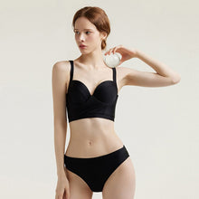 Load image into Gallery viewer, Women High Waisted Bikini Set Solid Swimwear Push Up Biquinis Padded Three Pieces Swimsuit Sexy Bathing Suit With Skirt