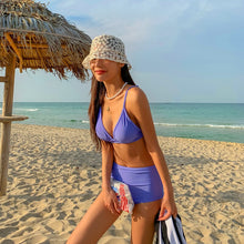 Load image into Gallery viewer, Women High Waisted Bikini Set Tummy Control Swimwear Sexy Biquinis Women Two Pieces Swimsuit Push Up Bathing Suit Beach wear