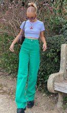 Load image into Gallery viewer, Women Jeans Women 2021 New Women Pants Retro Brown Pocket High Waist Straight Pants Women Casual Pants for women denim jeans