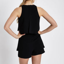 Load image into Gallery viewer, Women Jumpsuit Matching Sets Solid Color Loose Streetwear Women Sleeveless Fake Two Pieces Playsuit Short Sets Summer 2021