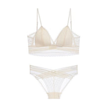 Load image into Gallery viewer, Women Lace Bra Sets Seamless Underwear Backless Vest Sexy Panties Elastic Ultrathin Bralette Female Lingerie Briefs Intimates